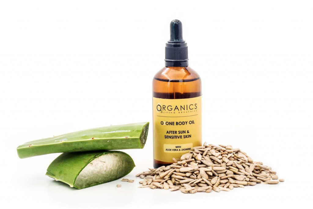O3organics Ozone Body Oil After Sun & Sensitive Skin Serum with Aloe Vera and Jasmine