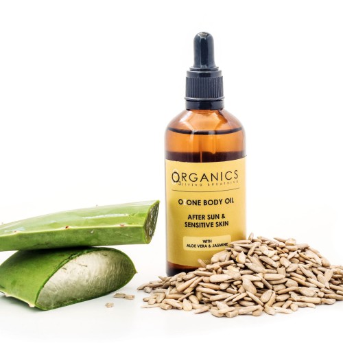 O3organics Ozone Body Oil After Sun & Sensitive Skin Serum with Aloe Vera and Jasmine